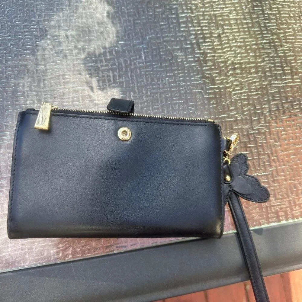 Michael Kors Butterfly Embellished Wallet - Black & Gold - Picture 2 of 7